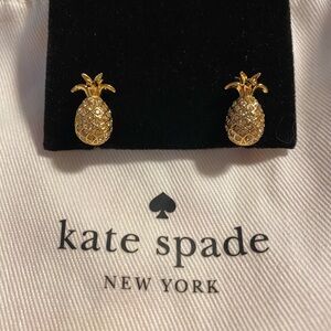 Kate Spade Gold Pineapple Stud Earrings